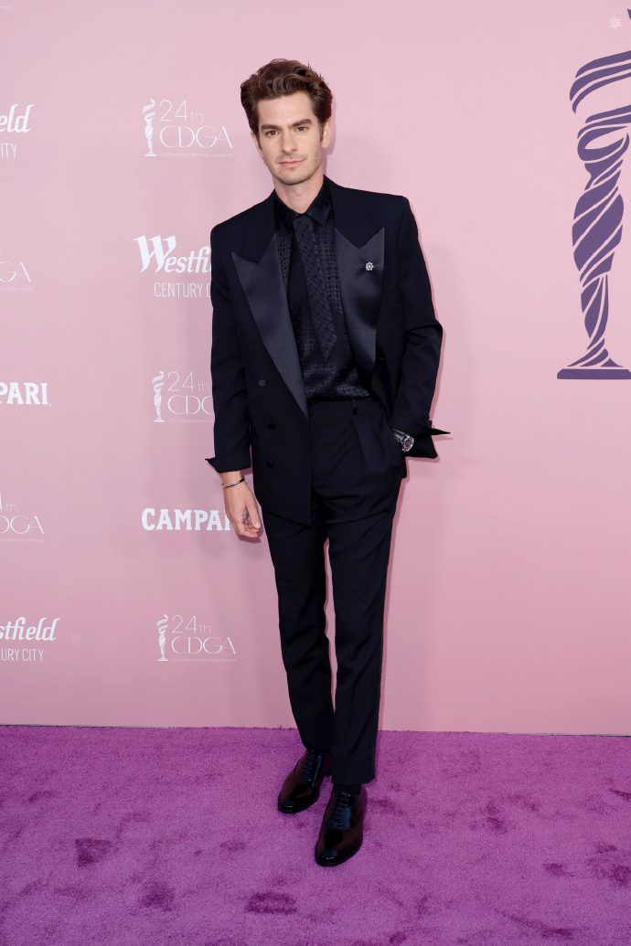 Andrew Garfield in formal wear at a film premiere